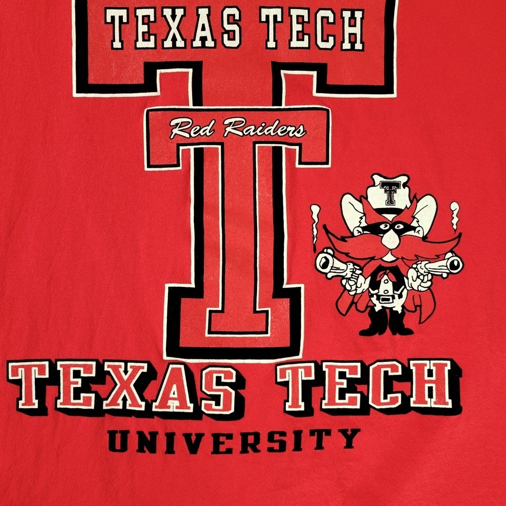 Vintage Texas Tech Red Raiders NCAA JanSport Tee – Made in USA – Big Logo XL - Picture 6 of 6